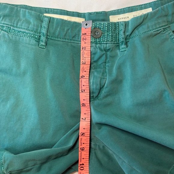 Pilcro and the Letterpress Anthropologie Teal Hyphen Shorts Size 28 - Picture 5 of 9